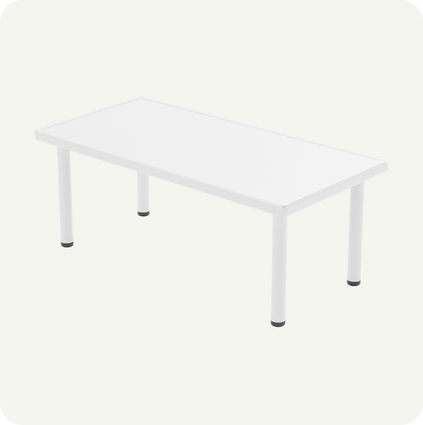 Mesa Infantil Plástico Resistente Colores 120x60