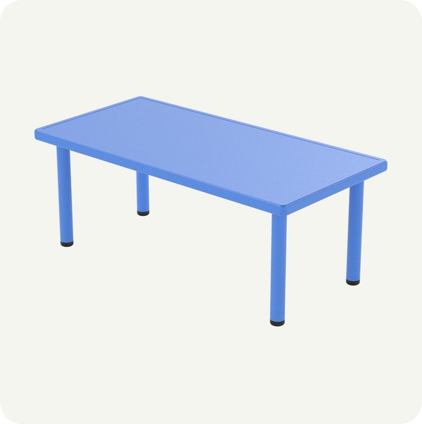 Mesa Infantil Plástico Resistente Colores 120x60