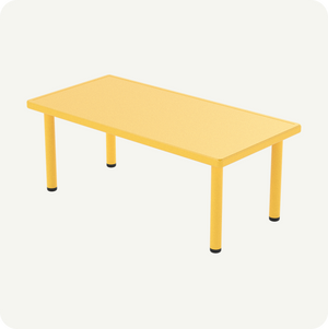 Mesa Infantil Plástico Resistente Colores 120x60
