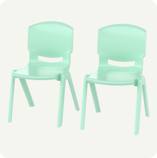 Kit 2 Sillas Infantiles Plástico Resistente