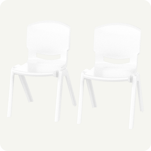 Kit 2 Sillas Infantiles Plástico Resistente