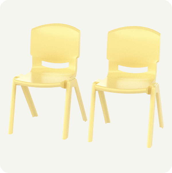 Kit 2 Sillas Infantiles Plástico Resistente