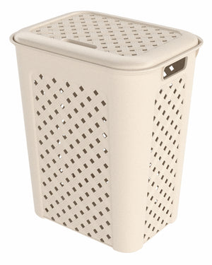 Cesto para Ropa Grande Valentino 40L – Plástico Resistente con Ventilación | Ideal para Hogar, Baño