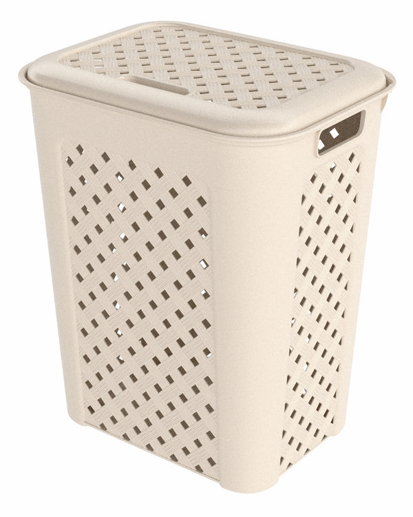 Cesto para Ropa Grande Valentino 40L – Plástico Resistente con Ventilación | Ideal para Hogar, Baño