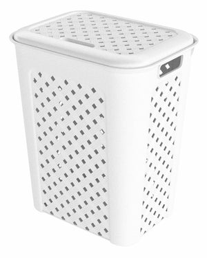 Cesto para Ropa Grande Valentino 40L – Plástico Resistente con Ventilación | Ideal para Hogar, Baño