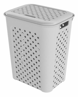 Cesto para Ropa Grande Valentino 40L – Plástico Resistente con Ventilación | Ideal para Hogar, Baño