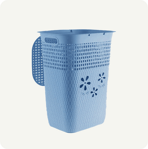Cesto de Ropa Flor 44L – Diseño Ventilado y Gran Capacidad | Plástico Resistente para Hogar y Lavandería