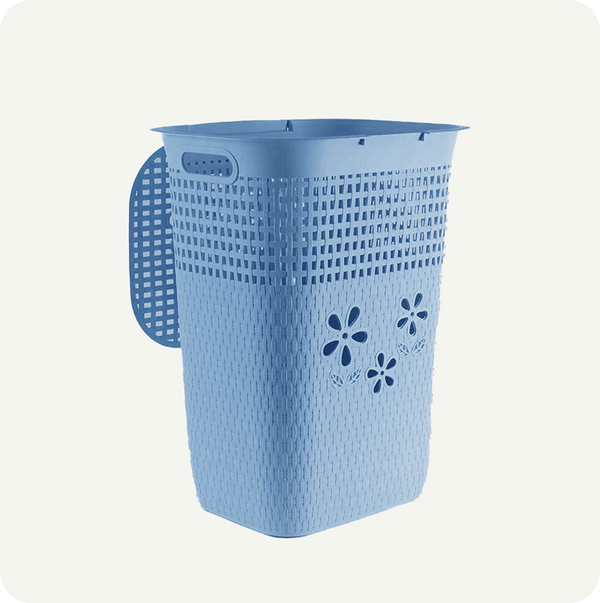 Cesto de Ropa Flor 44L – Diseño Ventilado y Gran Capacidad | Plástico Resistente para Hogar y Lavandería