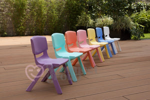 Pack 10 Sillas Infantiles Resistentes Colores Pastel