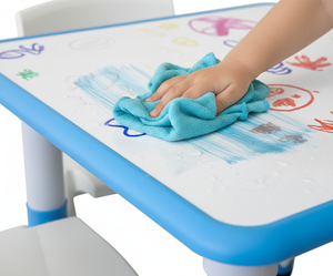 Mesa Infantil Didáctica con Pizarrón y 4 Sillas – Dibuja, Aprende y Juega | Fabricante Directo