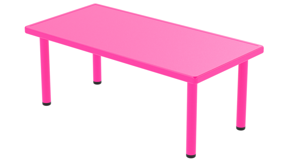 Mesa Infantil Plástico Resistente Colores 136x66 "ideal 8 sillas"