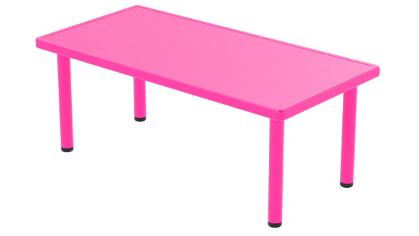 Mesa Infantil Plástico Resistente Colores 120x60