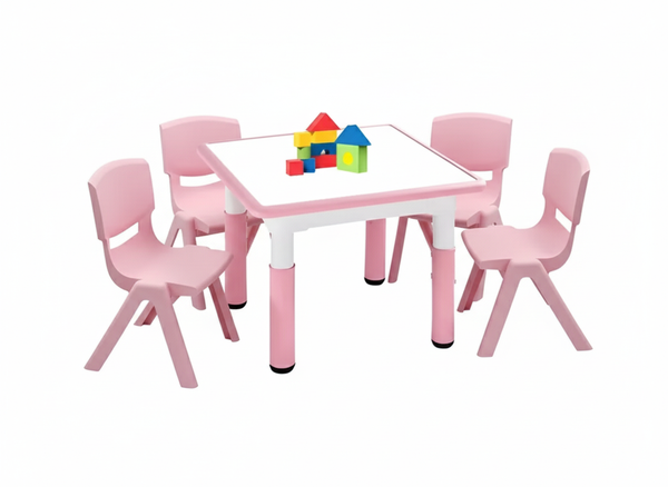 Mesa Infantil Didáctica con Pizarrón y 4 Sillas – Dibuja, Aprende y Juega | Fabricante Directo