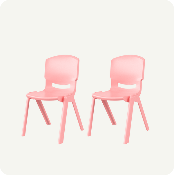 Kit 2 Sillas Infantiles Plástico Resistente