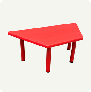 Mesa Infantil Trapezoidal Modular Plástico Colores Primarios