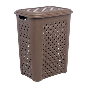 Cesto para Ropa Grande Valentino 40L – Plástico Resistente con Ventilación | Ideal para Hogar, Baño