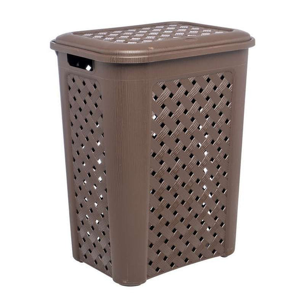 Cesto para Ropa Grande Valentino 40L – Plástico Resistente con Ventilación | Ideal para Hogar, Baño