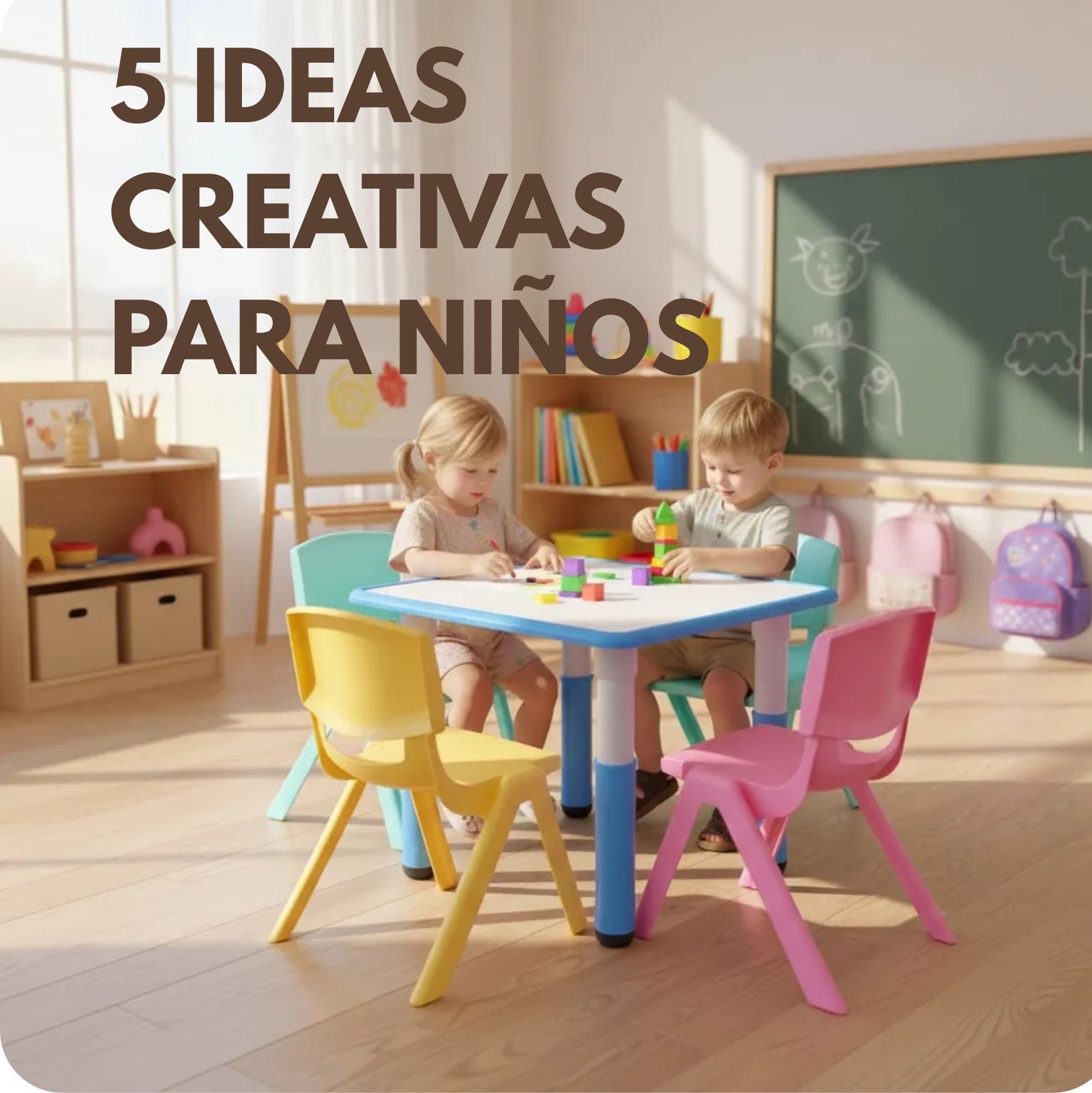 🎨 5 ideas creativas para usar nuestras sillas y mesas infantiles en casa
