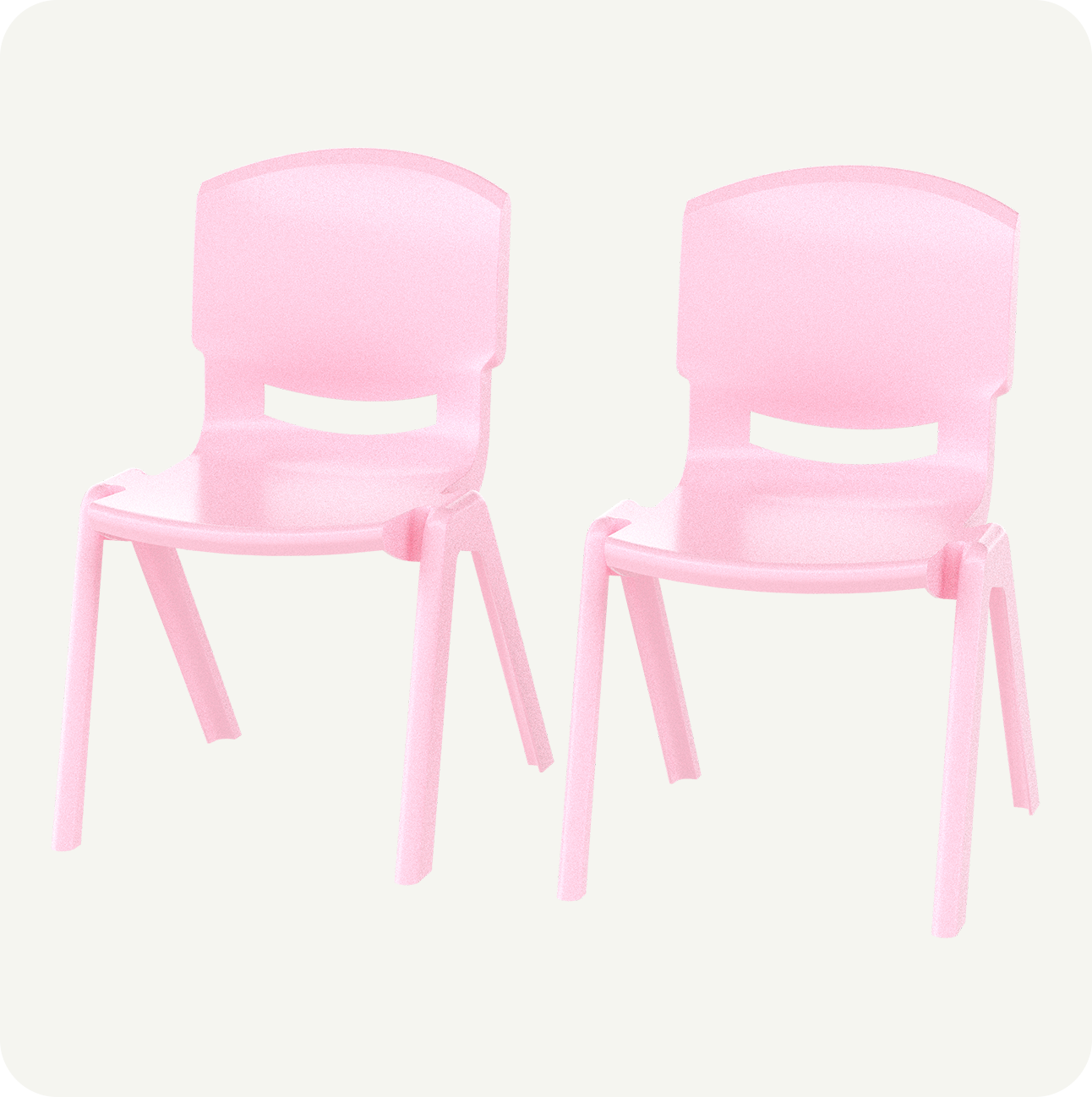 Kit 2 Sillas Infantiles Plástico Resistente