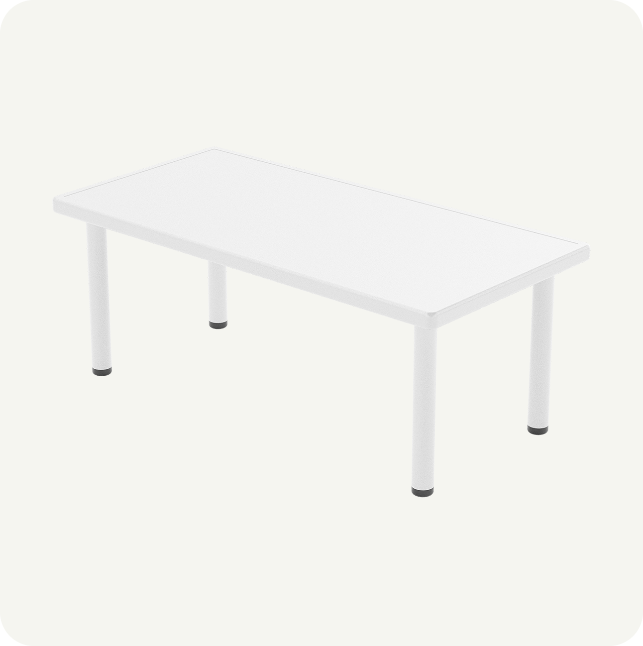 Mesa Infantil Plástico Resistente Colores 120x60