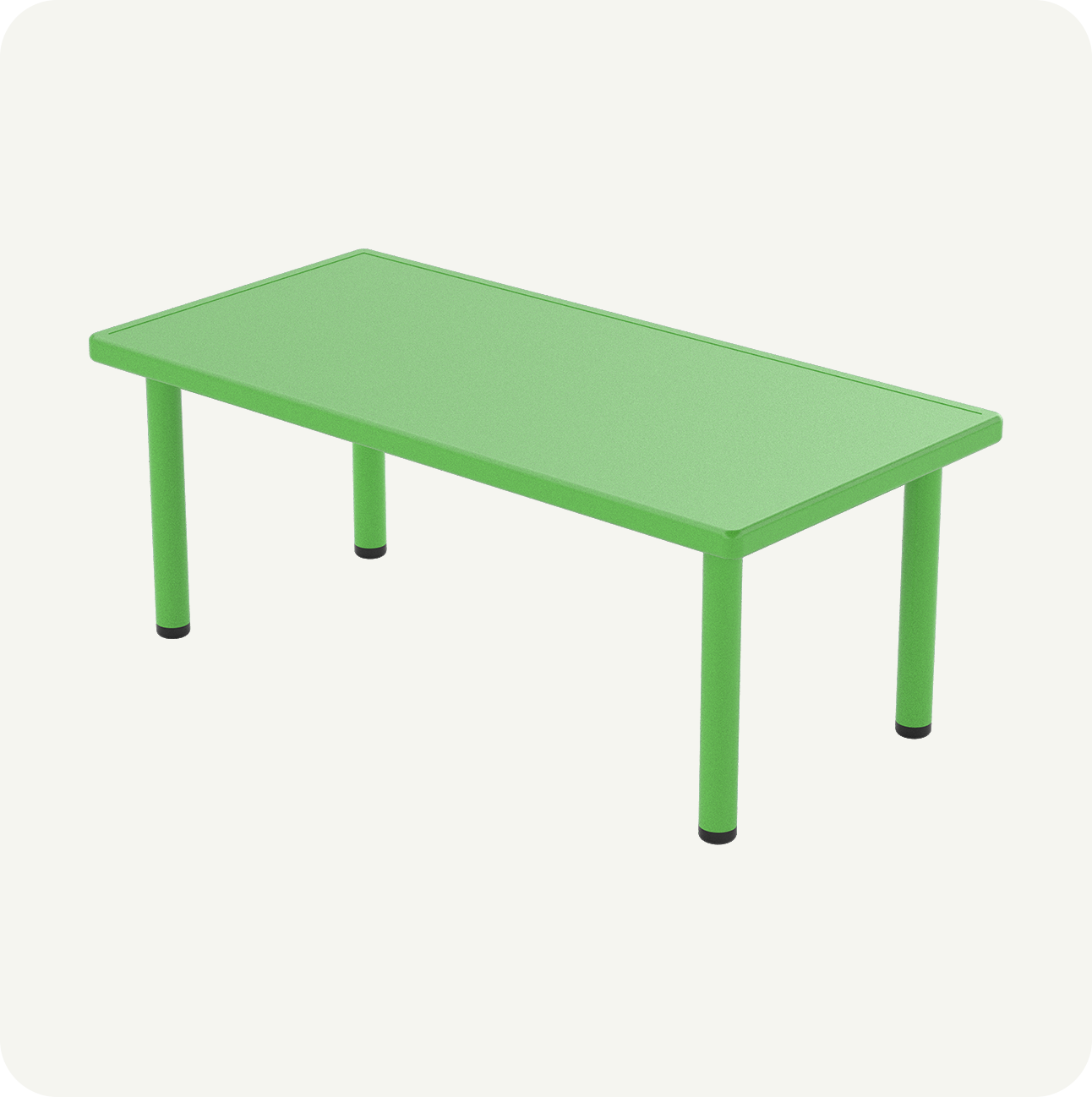 Mesa Infantil Plástico Resistente Colores 120x60