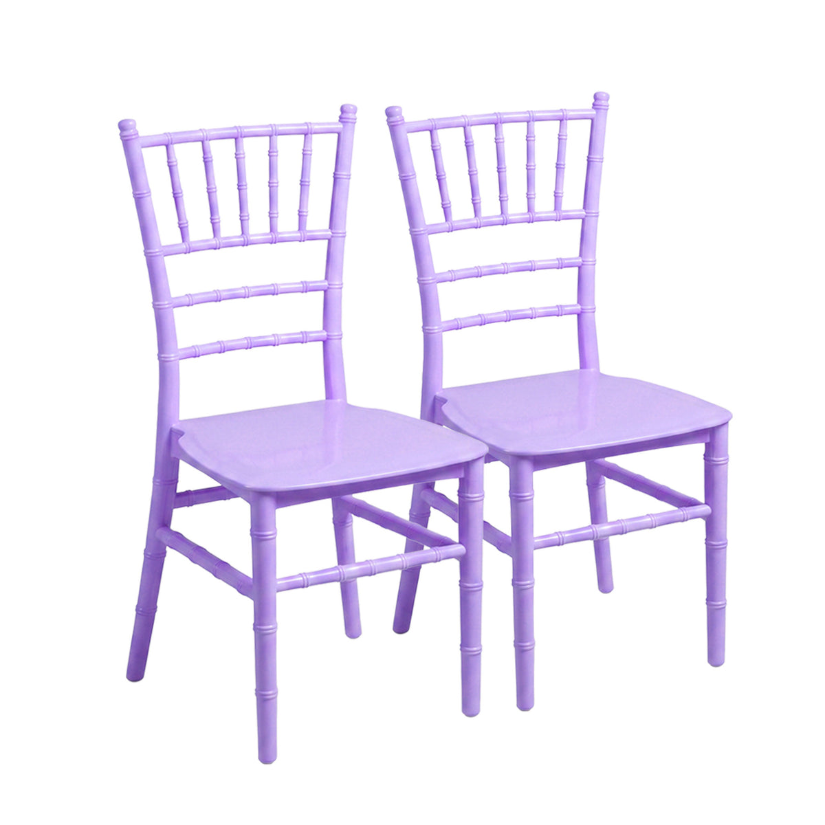 Set 2 Sillas Tiffany Infantil de Plástico | Eventos, Hogar y Fiestas | 6 Colores Pastel