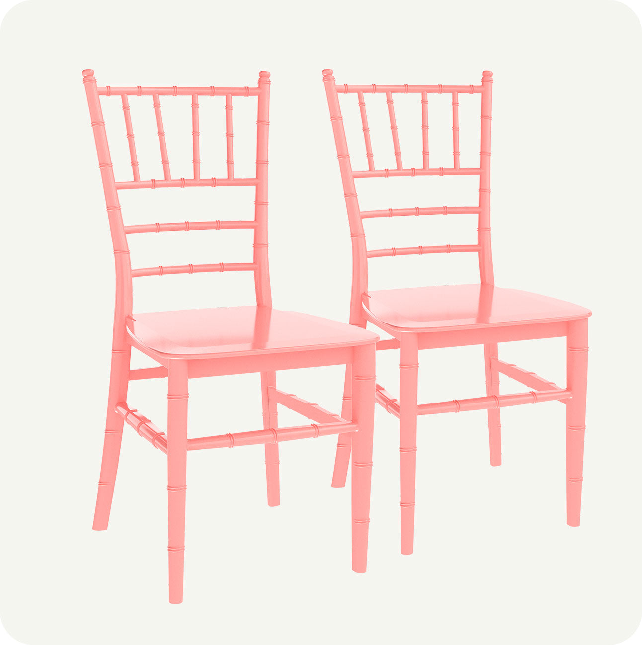Set 2 Sillas Tiffany Infantil de Plástico | Eventos, Hogar y Fiestas | 6 Colores Pastel