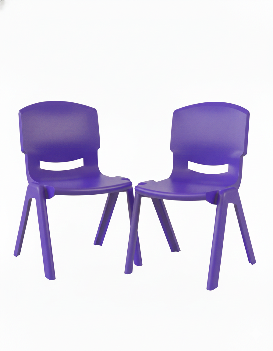 Kit 2 Sillas Infantiles Plástico Resistente