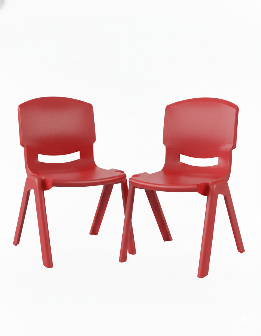 Kit 2 Sillas Infantiles Plástico Resistente