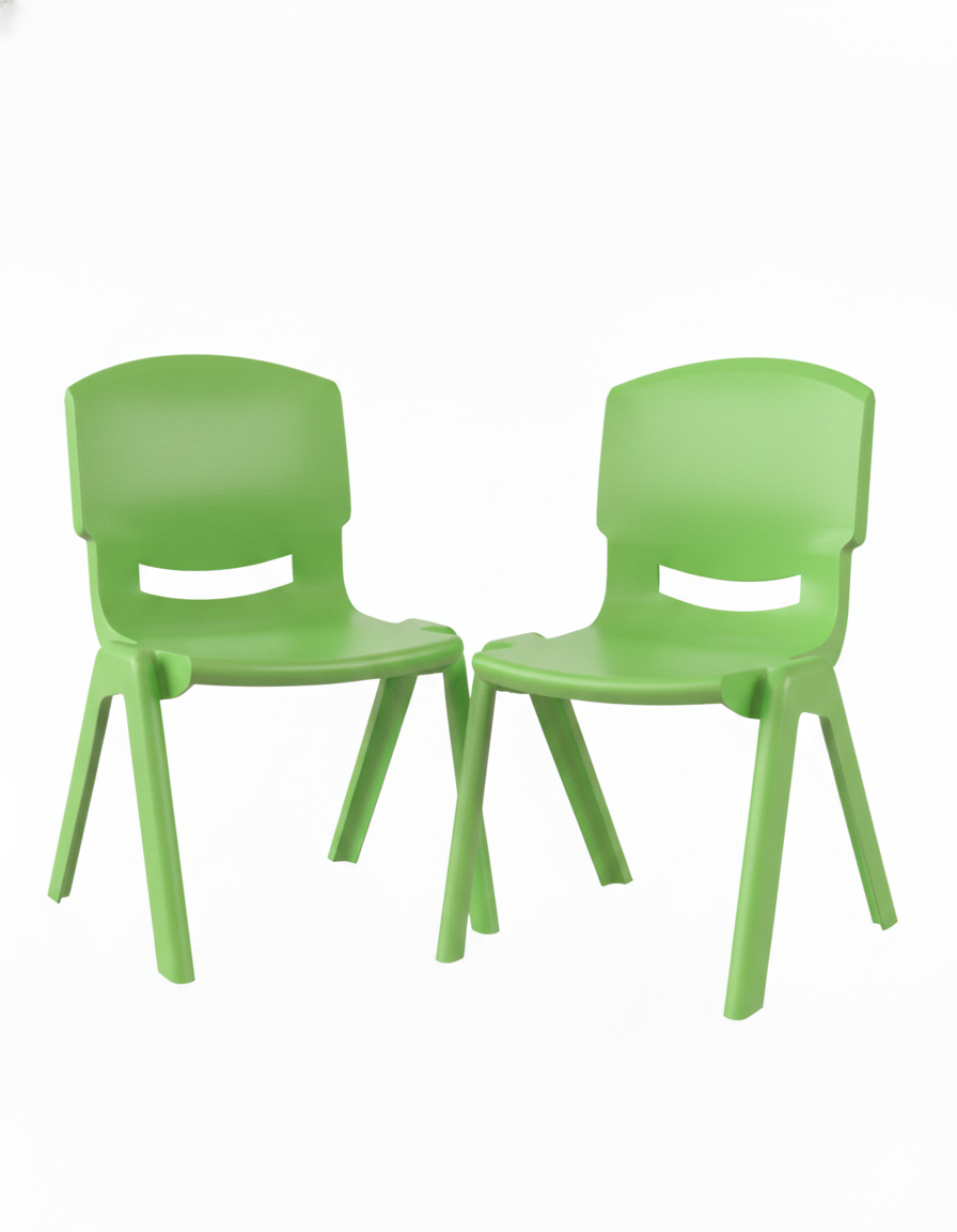Kit 2 Sillas Infantiles Plástico Resistente