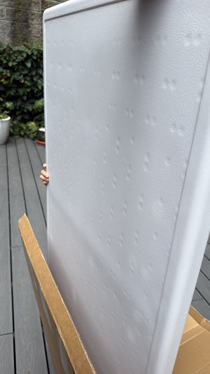 Mesa Plástica Multiusos 152×76 cm Blanca – Detalle Estético ideal 10 sillas