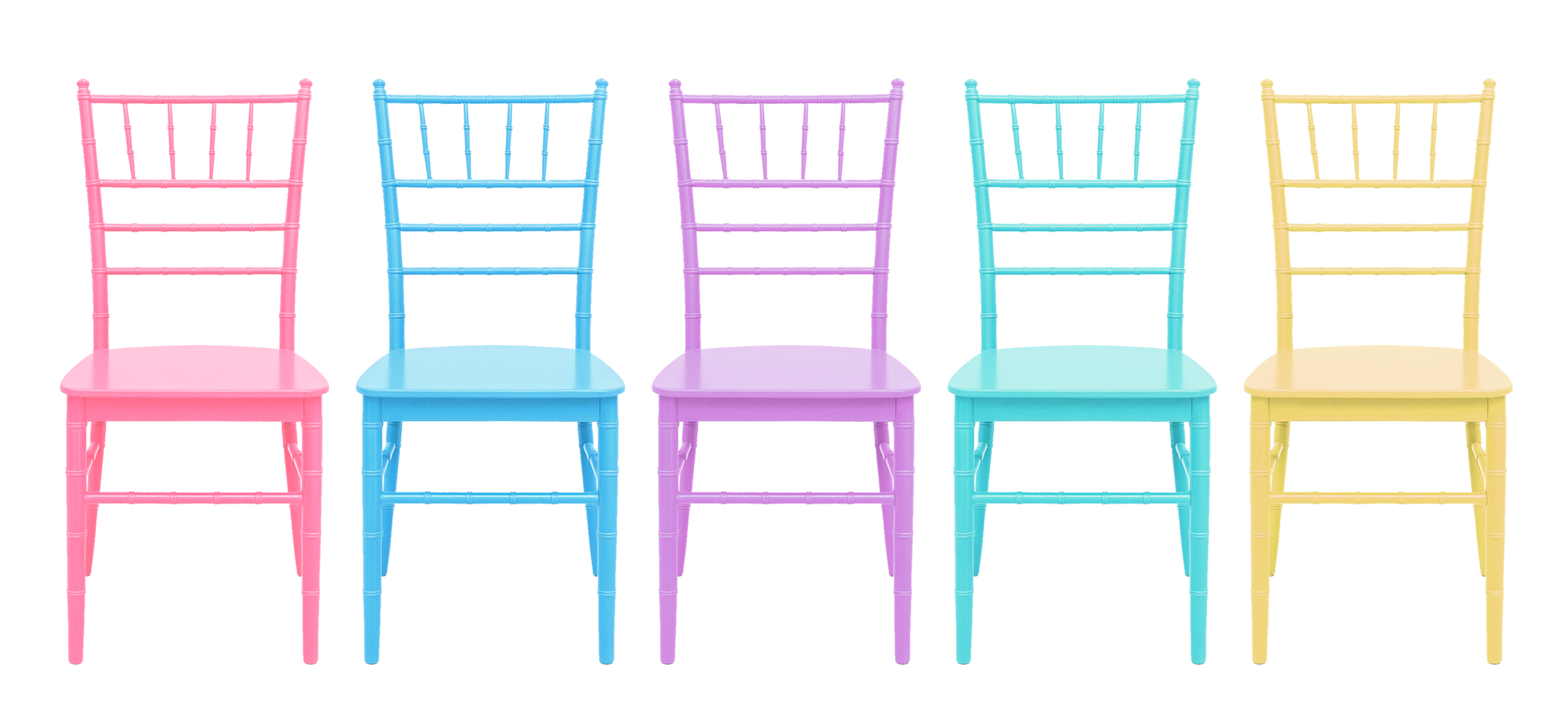 Paquete 10 Sillas Tiffany Infantil Resistentes