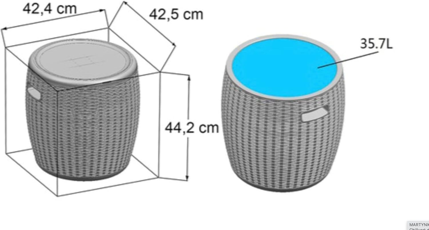 Hielera Rattan 35L – ¡Bebidas frías todo el día!