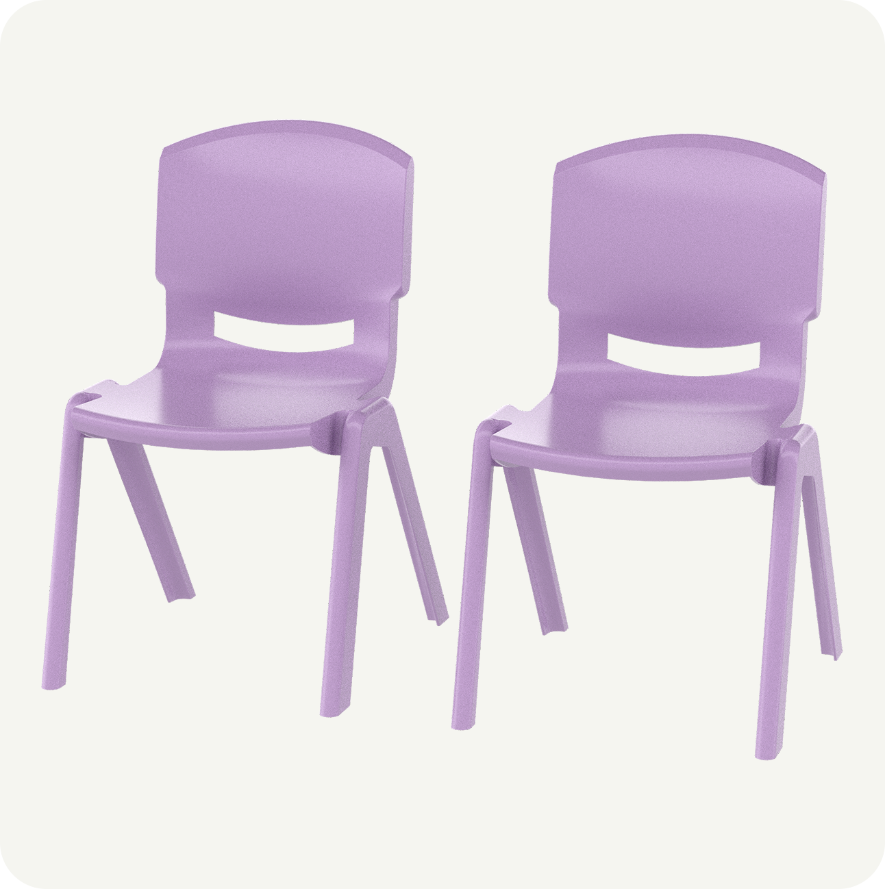 Kit 2 Sillas Infantiles Plástico Resistente