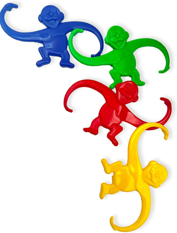 Juego de changuitos Gigantes de plástico de 5 Colores didácticos en Estuche con 50 Piezas