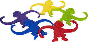 Juego de changuitos Gigantes de plástico de 5 Colores didácticos en Estuche con 50 Piezas