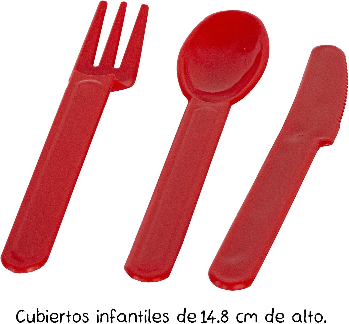 Vajilla Infantil de Colores didácticos (Juego de Cocina) Platos, Vasos, Cubiertos + Estuche