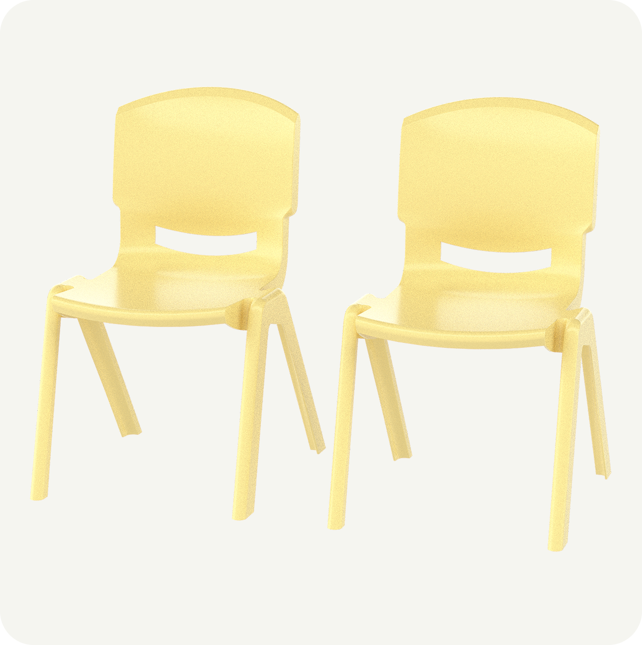 Kit 2 Sillas Infantiles Plástico Resistente