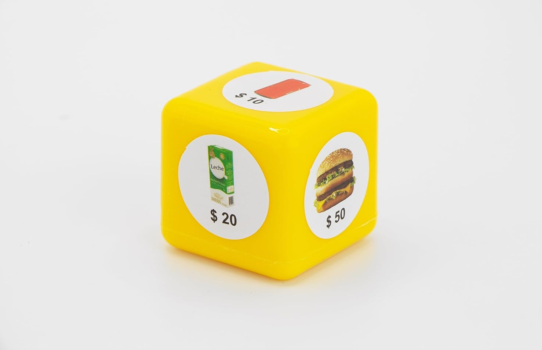 Juego Billetes y Monedas de Fantasía 90 billetes, 240 monedas de plástico y 3 dados.