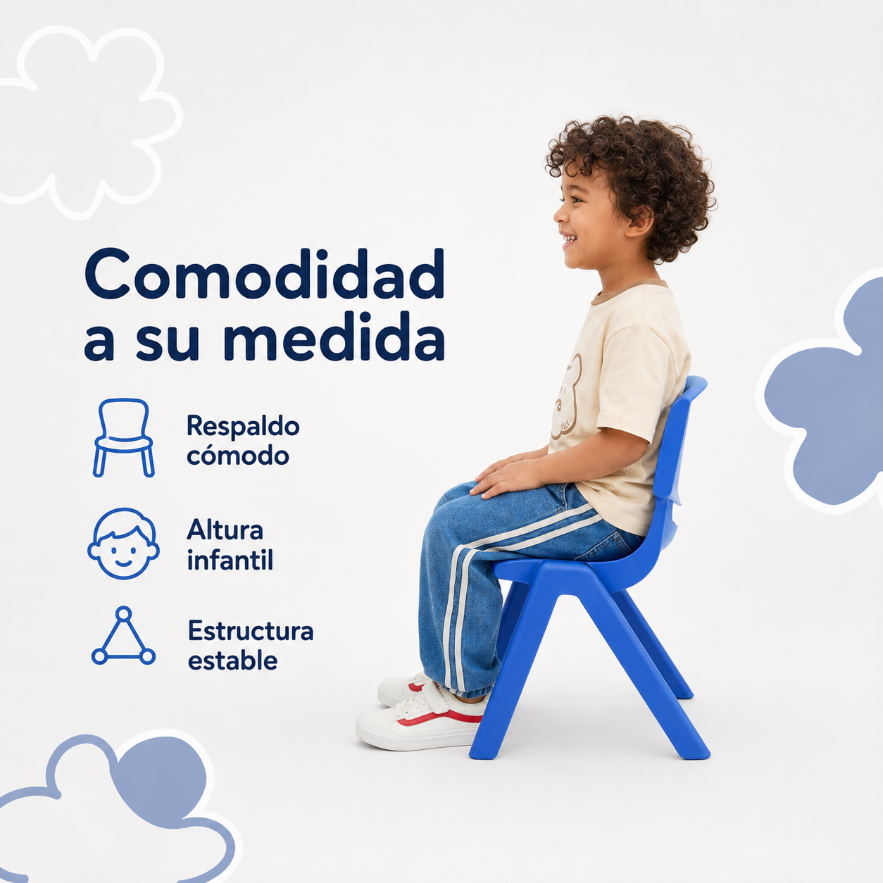 Silla Infantil Plástico resistente Multicolor