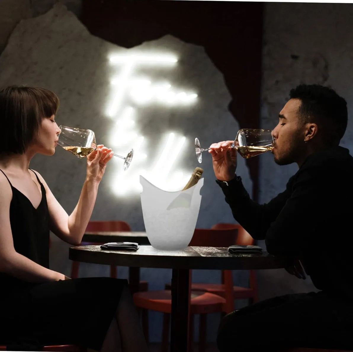 Set 2 Hieleras Vino Resistentes Fiestas, Reuniones, Eventos