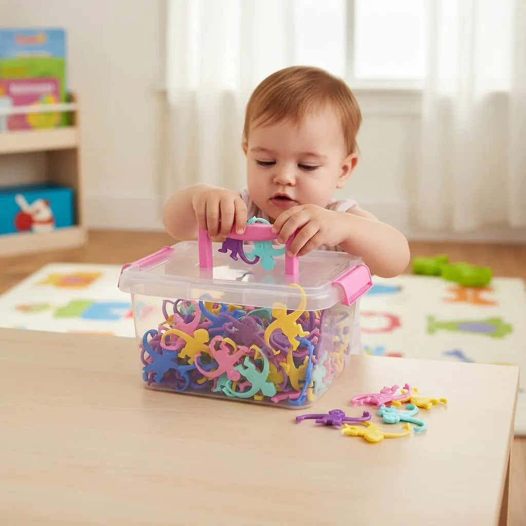 Changuitos Didácticos Pastel 100 piezas + Estuche