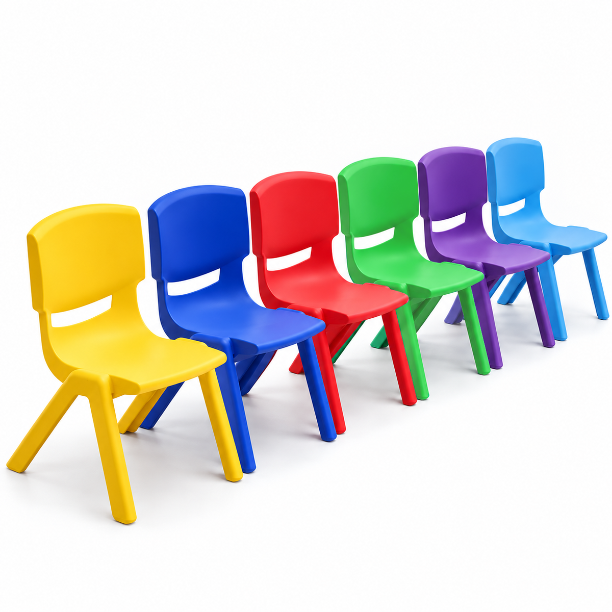 Pack 12 Sillas Infantiles dimex T1  Resistentes Colores