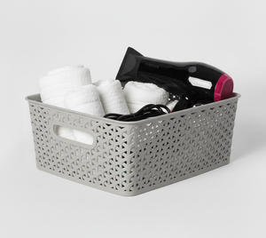 Kit 4 Canastas Nina Grandes con Tapa Apilables