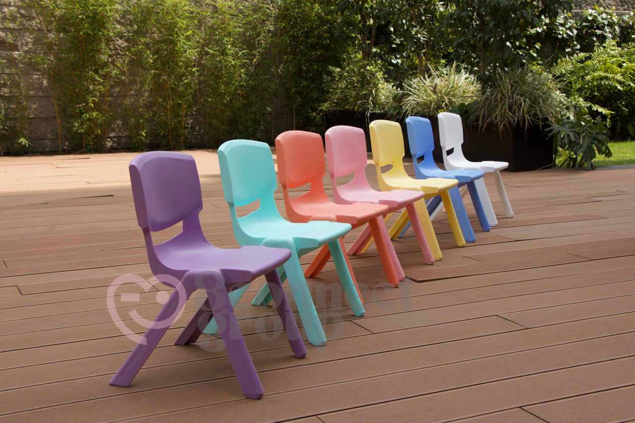 Pack 10 Sillas Infantiles Resistentes Colores Pastel