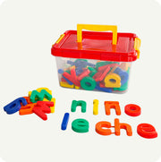 Abecedario Minúsculas de Plástico con Caja – 66 Letras Didácticas para Niños
