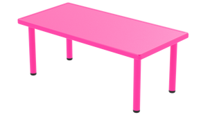 Mesa Infantil Plástico Resistente Colores 136x66 "ideal 8 sillas"