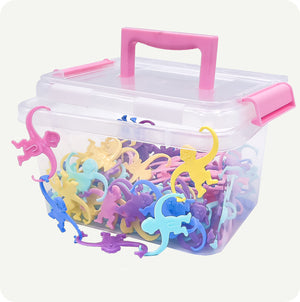Changuitos Didácticos Pastel 100 piezas + Estuche