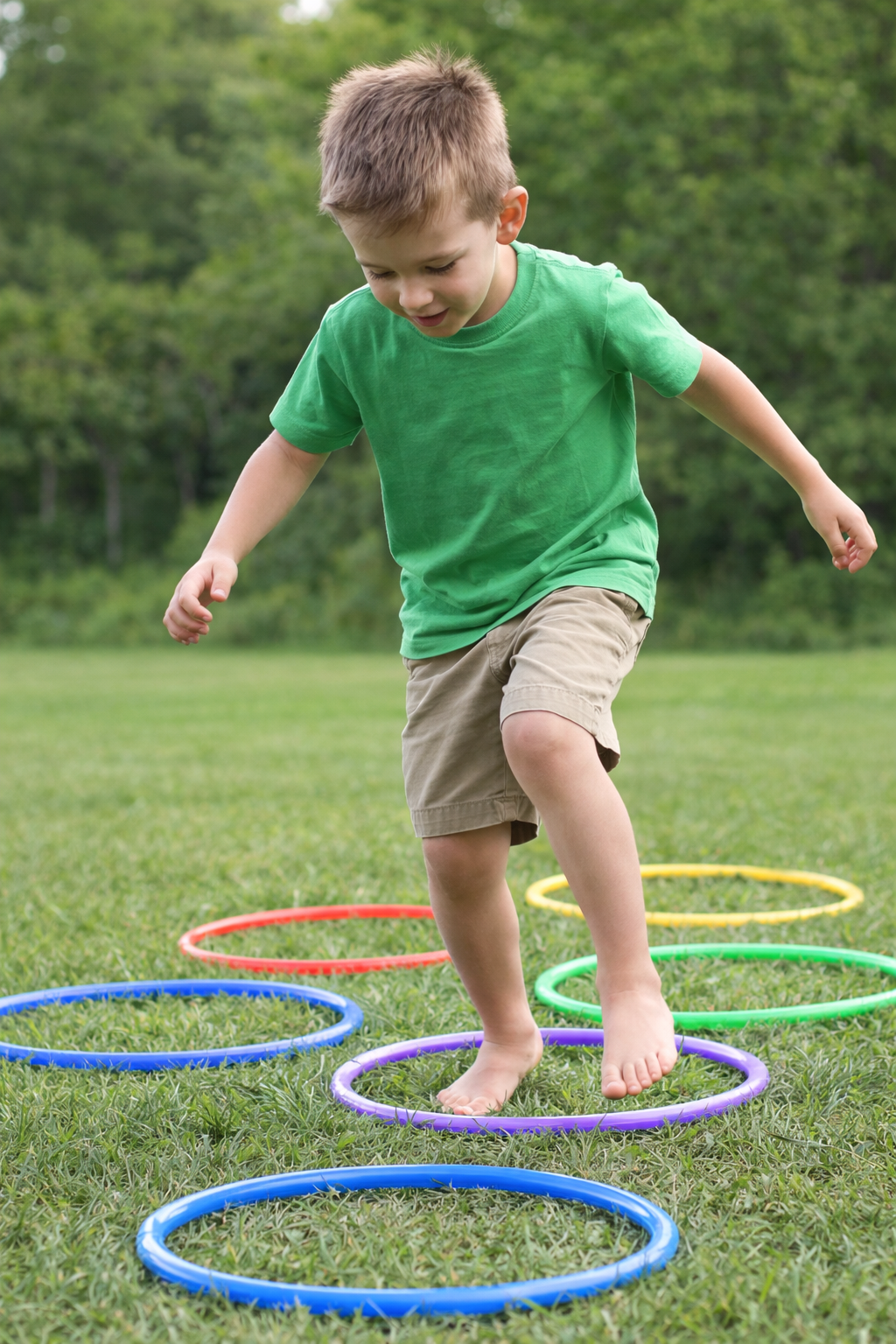 Aros Rítmicos de Plástico – Set de 6 Piezas | Juego de Psicomotricidad