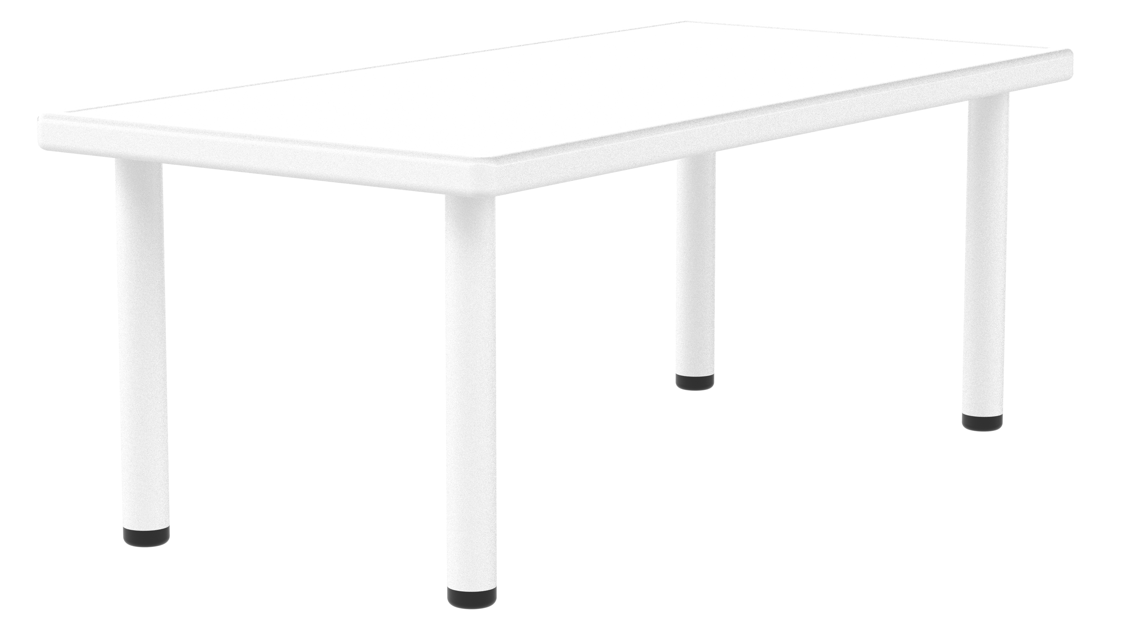 Mesa Infantil Plástico 120x60 con 6 Sillas Multicolor Pastel